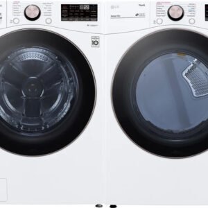 LG Side-by-Side Washer & Dryer Set with Front Load Washer and Electric Dryer image 0