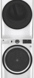 GE Stacked Washer & Dryer Set with Front Load Washer and Electric Dryer image 0