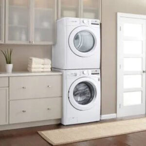 LG Stacked Washer & Dryer Set with Front Load Washer and Electric Dryer image 1