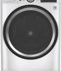 GE Stacked Washer & Dryer Set with Front Load Washer and Electric Dryer image 1