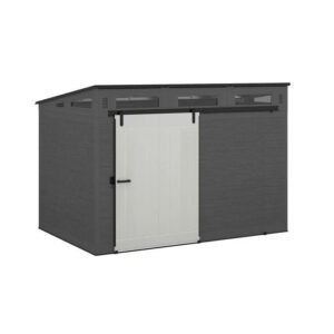 218b4418-2-2 Suncast Modernist 10 ft. W X 7 Ft. D Barn Door Resin Storage Shed image 1