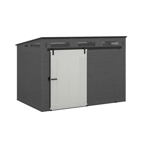 Suncast Modernist 10 ft. W X 7 Ft. D Barn Door Resin Storage Shed image 1