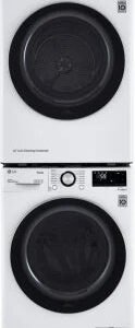LG Stacked Washer & Dryer Set with Front Load Washer and Electric Dryer image 0