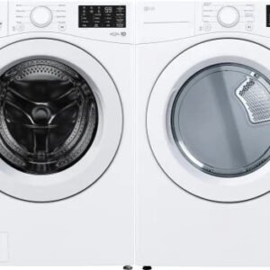 LG Side-by-Side Washer & Dryer Set with Front Load Washer and Electric Dryer image 0
