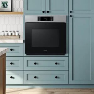 729891e7-nv51cg700ssr_04_stainless_steel_rcom64f1f113b4fbb2.75529300_79fe2 Samsung 30 Inch Single Smart Electric Wall Oven with 5.1 Cu. Ft. image 1