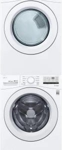 LG Stacked Washer & Dryer Set with Front Load Washer and Electric Dryer image 0