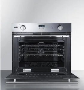 9f306c5e-main_sgwogd30_open62b5c189cf2ea7.16265233_7c487 Summit 30 Inch Single Gas Wall Oven with 3.0 Cu. Ft. Capacity image 1