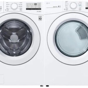 LG Side-by-Side Washer & Dryer Set with Front Load Washer and Gas Dryer image 0