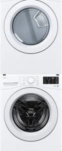 LG Stacked Washer & Dryer Set with Front Load Washer and Electric Dryer image 0