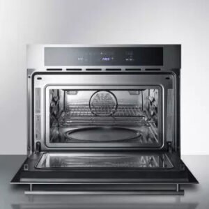 f4ec18bf-cmv24open_3a231 Summit 24 Inch Built-In Speed Oven with 1.34 cu. ft. Capacity image 1