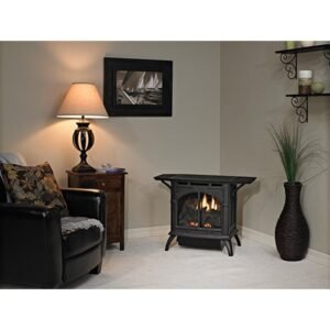 Cast Iron Vent-Free Compact Spirit Stove, Intermittent Pilot, Small image 0